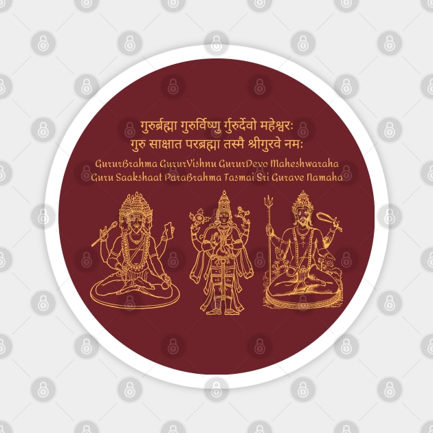 Guru Mantra Magnet by BhakTees&Things